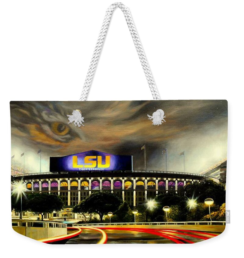 Art Weekender Tote Bag featuring the painting Death Valley Game Time by Mike Roberts