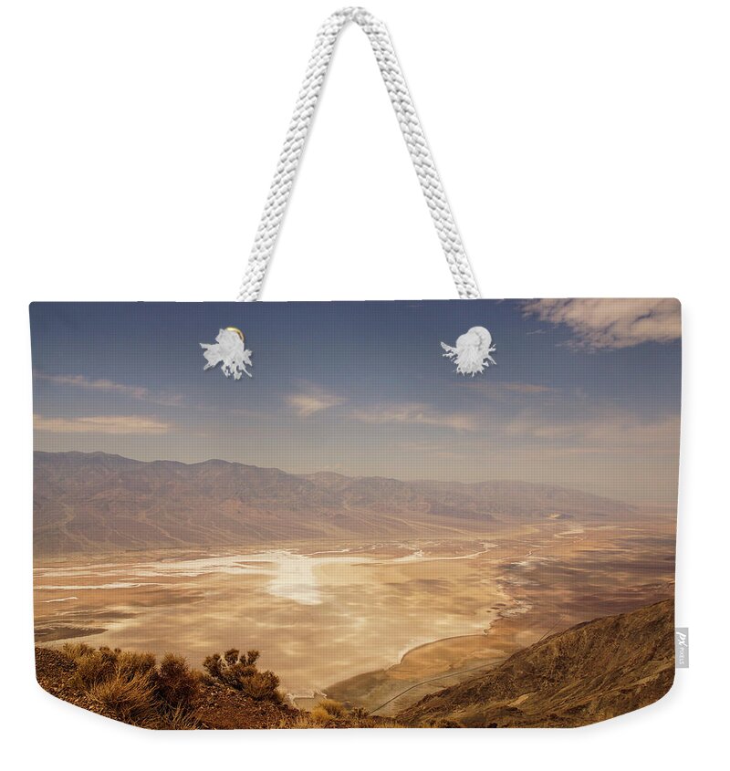 Scenics Weekender Tote Bag featuring the photograph Death Valley by Lola L. Falantes