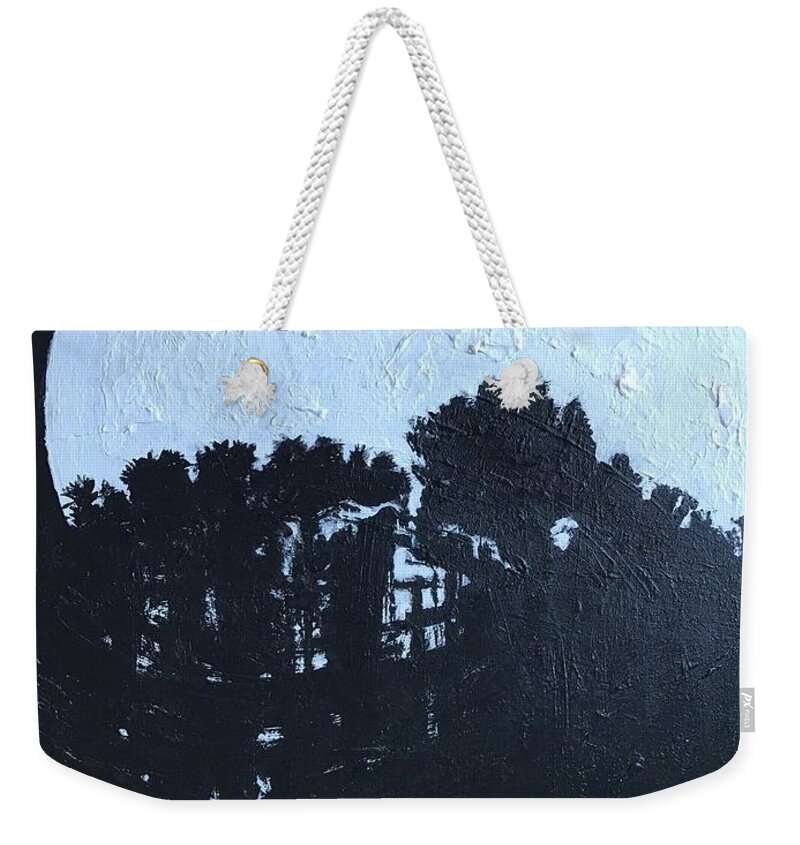 Moon Weekender Tote Bag featuring the painting December 21st by Medge Jaspan