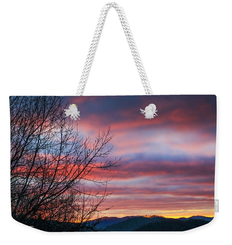 Dawn Weekender Tote Bag featuring the photograph December Dawn by Dale R Carlson