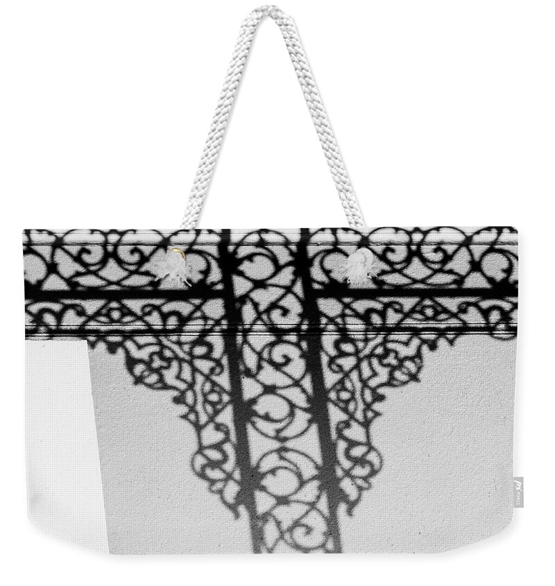 Photo Weekender Tote Bag featuring the photograph Decorative shadows by Jason Hughes
