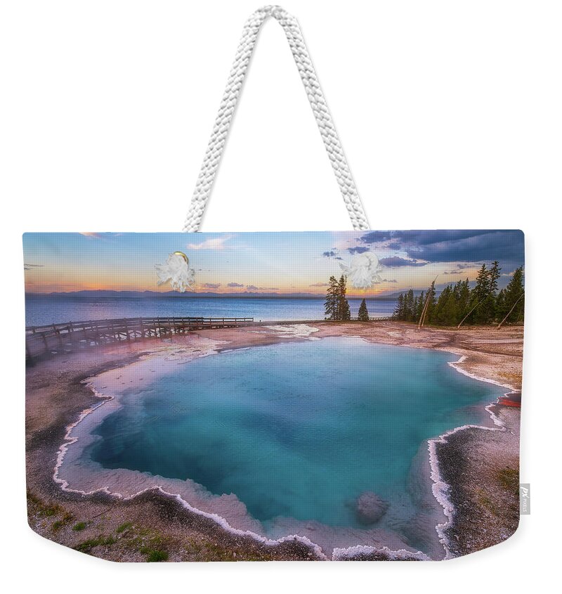 Sunset Weekender Tote Bag featuring the photograph Deep Blue by Darren White