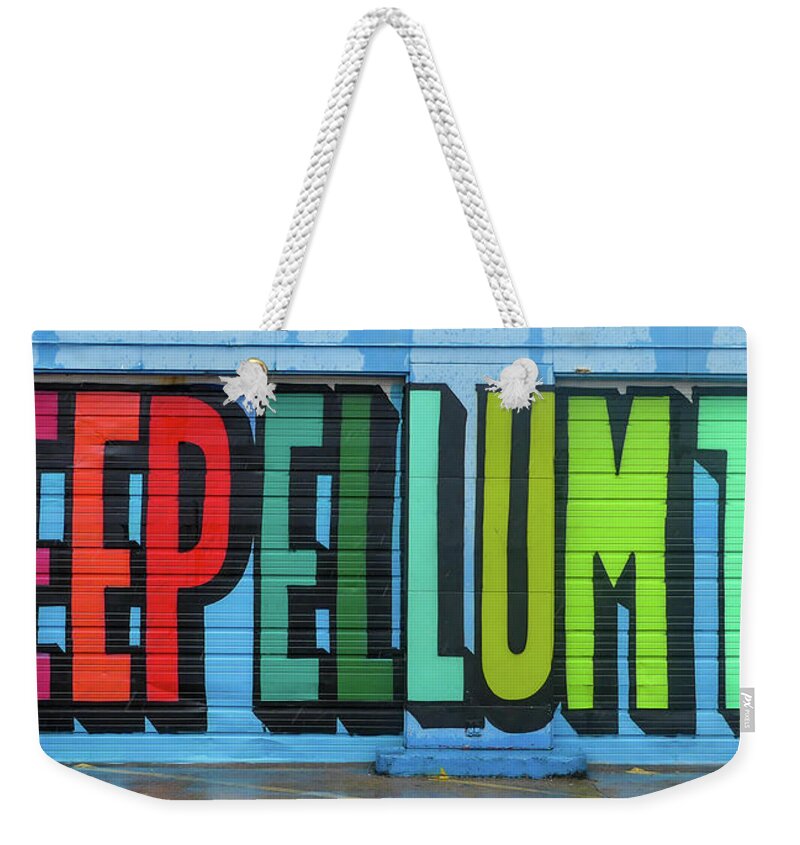 Deep Ellum Weekender Tote Bag featuring the photograph Deep Ellum Wall Art by Robert Bellomy