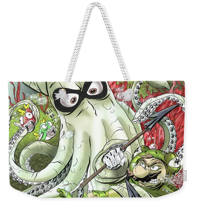 Fan Art Weekender Tote Bag featuring the digital art Deep Sea Danger by Kynn Peterkin