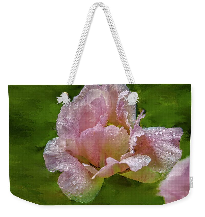 Delicate Wet Weekender Tote Bag featuring the mixed media Delicate wet #i7 by Leif Sohlman