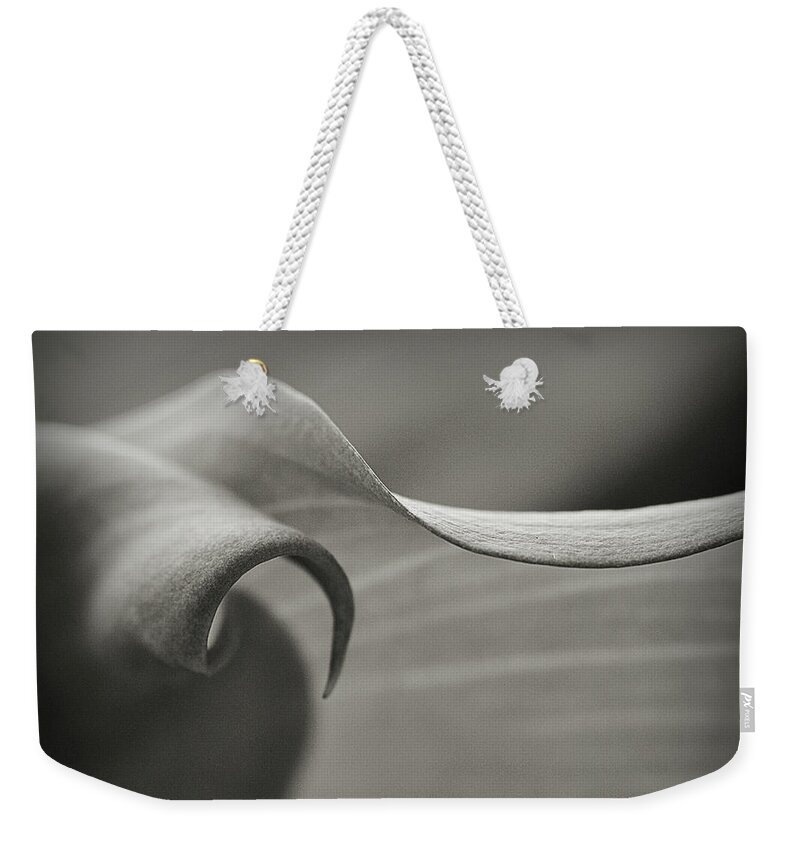 Calla Lily Weekender Tote Bag featuring the photograph Delve Deeper by Michelle Wermuth