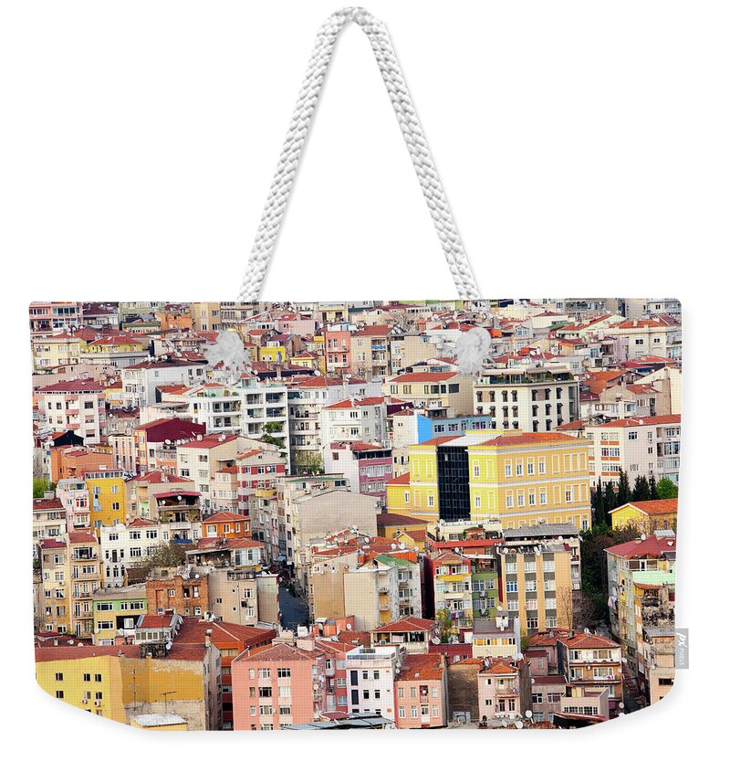 Istanbul Weekender Tote Bag featuring the photograph Densely Populated City Center by Holgs