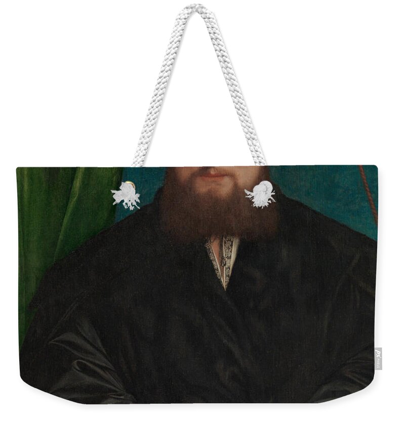 Holbein Weekender Tote Bag featuring the painting Derick Berck of Cologne, 1536 by Hans Holbein the Younger