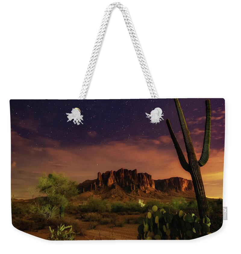 Desert Weekender Tote Bag featuring the photograph Desert Beauty by Tassanee Angiolillo