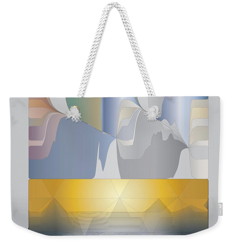 Desert Weekender Tote Bag featuring the digital art Desert Filter Box by Kevin McLaughlin