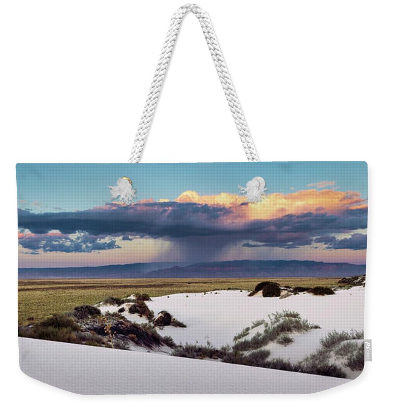 White Sands National Monument Weekender Tote Bag featuring the photograph Desert Storm by Doug Sturgess