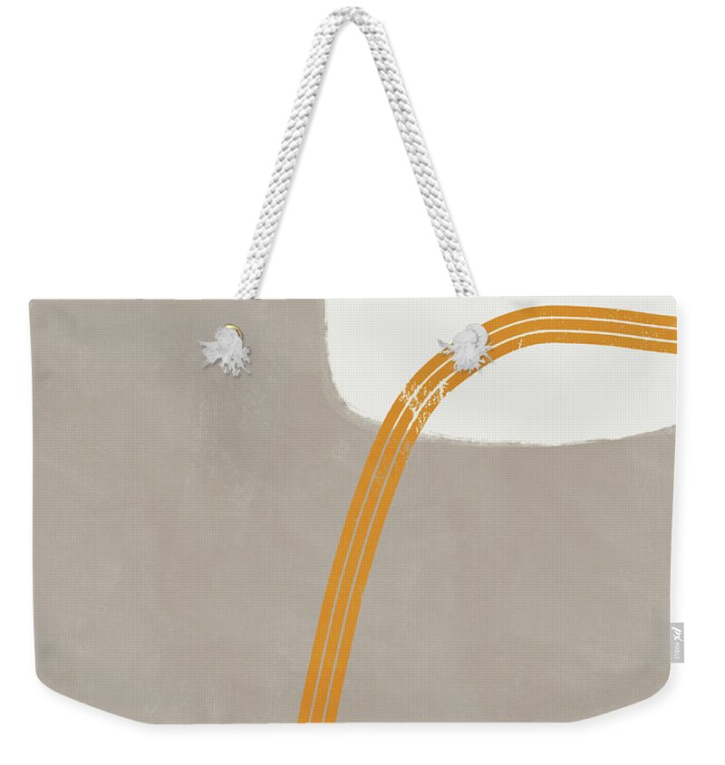 Modern Weekender Tote Bag featuring the mixed media Destination 4- Art by Linda Woods by Linda Woods