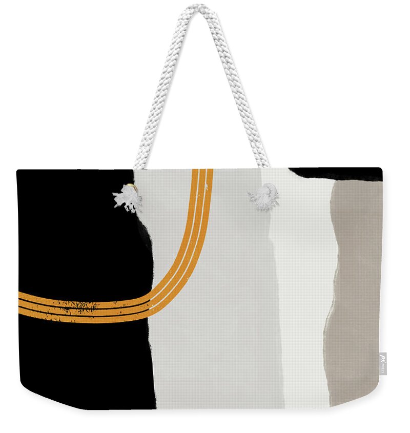 Modern Weekender Tote Bag featuring the mixed media Destination 6- Art by Linda Woods by Linda Woods