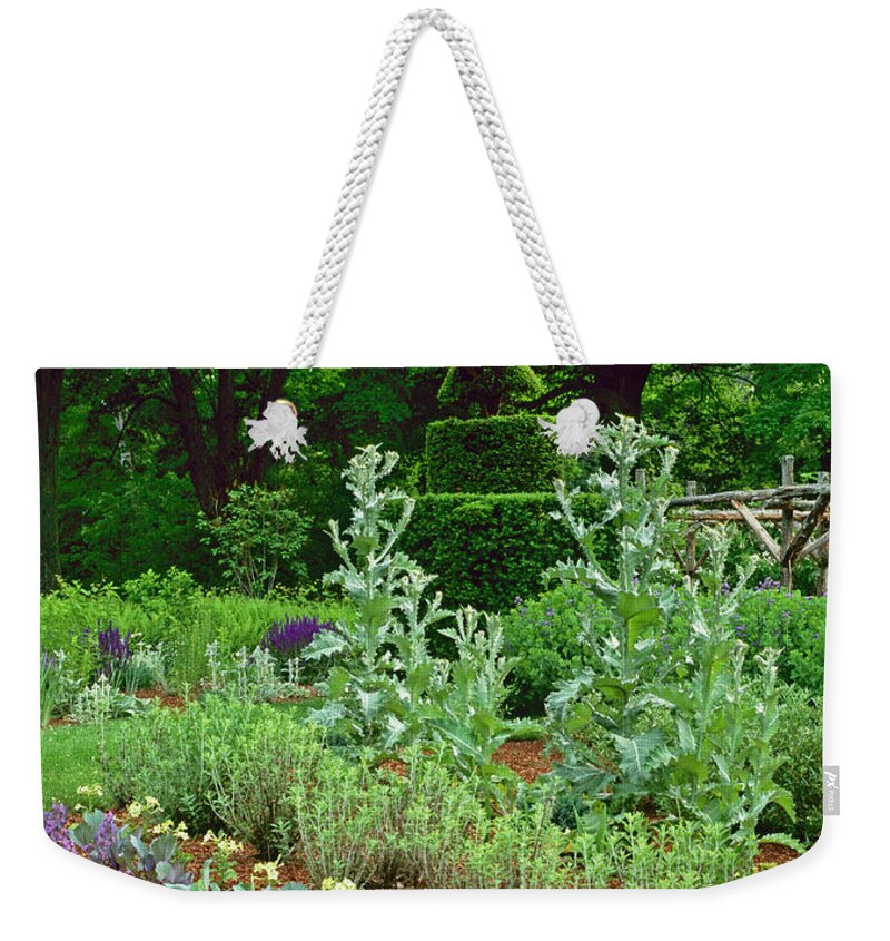 Tranquility Weekender Tote Bag featuring the photograph Detail Of Garden by Richard Felber