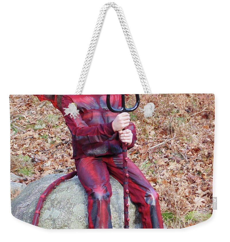 Halloween Weekender Tote Bag featuring the photograph Devil Costume 3 by Amy E Fraser