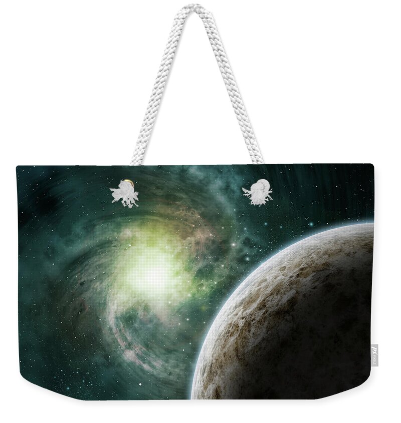 Galaxy Weekender Tote Bag featuring the photograph Distant Galaxy by Lpettet
