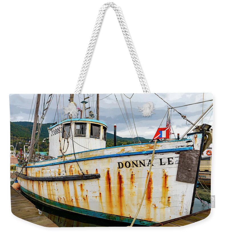Fishing Boats Weekender Tote Bag featuring the photograph Donna Lee by Larry Waldon