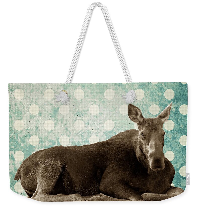 Moose Weekender Tote Bag featuring the photograph Dot by Mary Hone