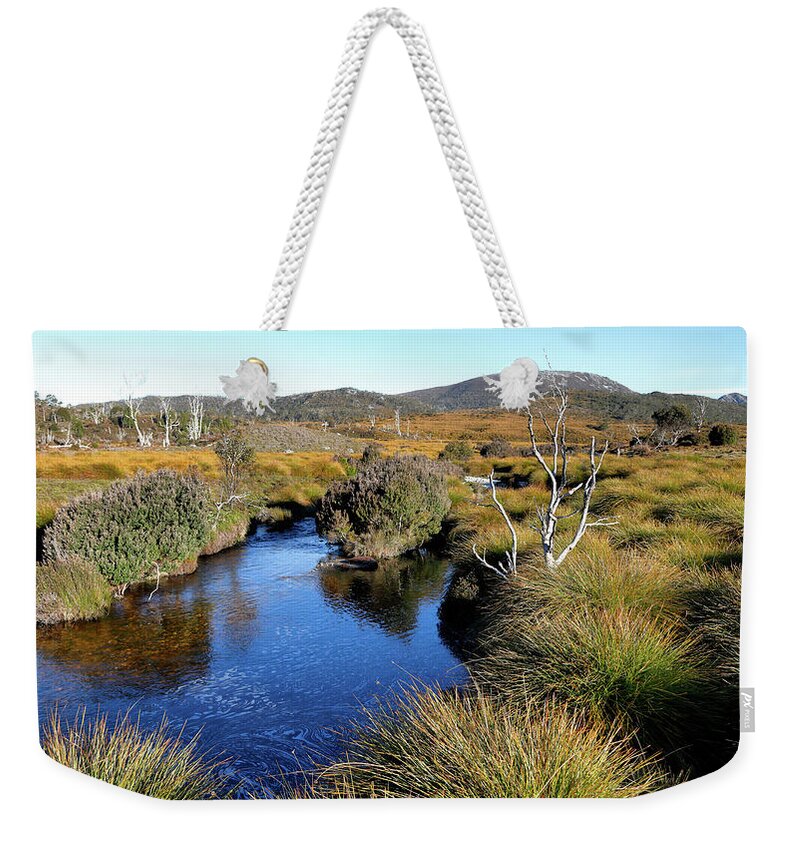 Evening Weekender Tote Bag featuring the photograph Dove River by Nicholas Blackwell