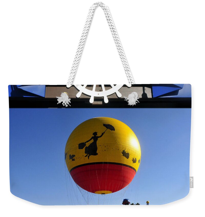 Tribute Poster Weekender Tote Bag featuring the photograph Downtown Disney tribute poster 2 by David Lee Thompson