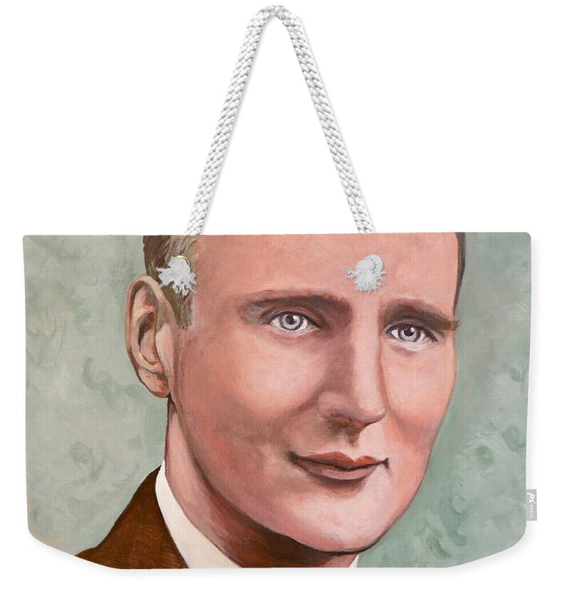 Boulder Portrait Artist Weekender Tote Bag featuring the painting Dr. James Roderick II by Tom Roderick