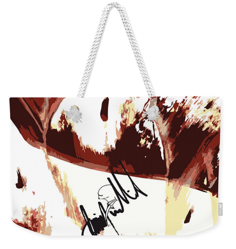  Weekender Tote Bag featuring the digital art Drips by Jimmy Williams