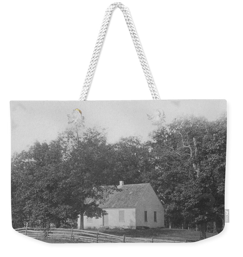 Civil War Weekender Tote Bag featuring the painting Dunker Church at Antietam by 