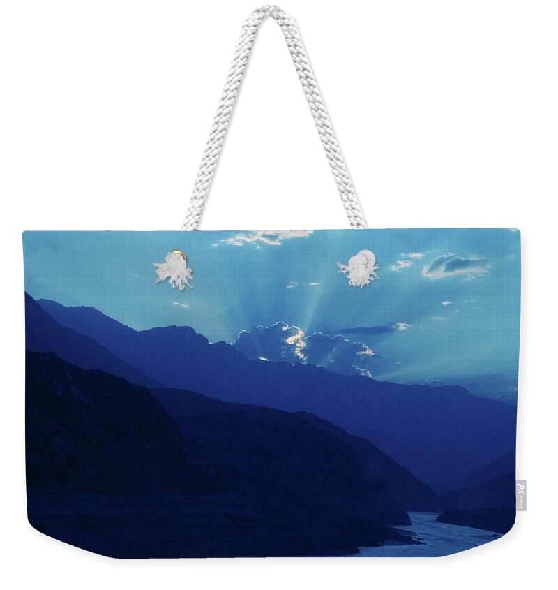Scenics Weekender Tote Bag featuring the photograph Early Morning At Kkh by Zahid Ali Khan, Karachi-pakistan