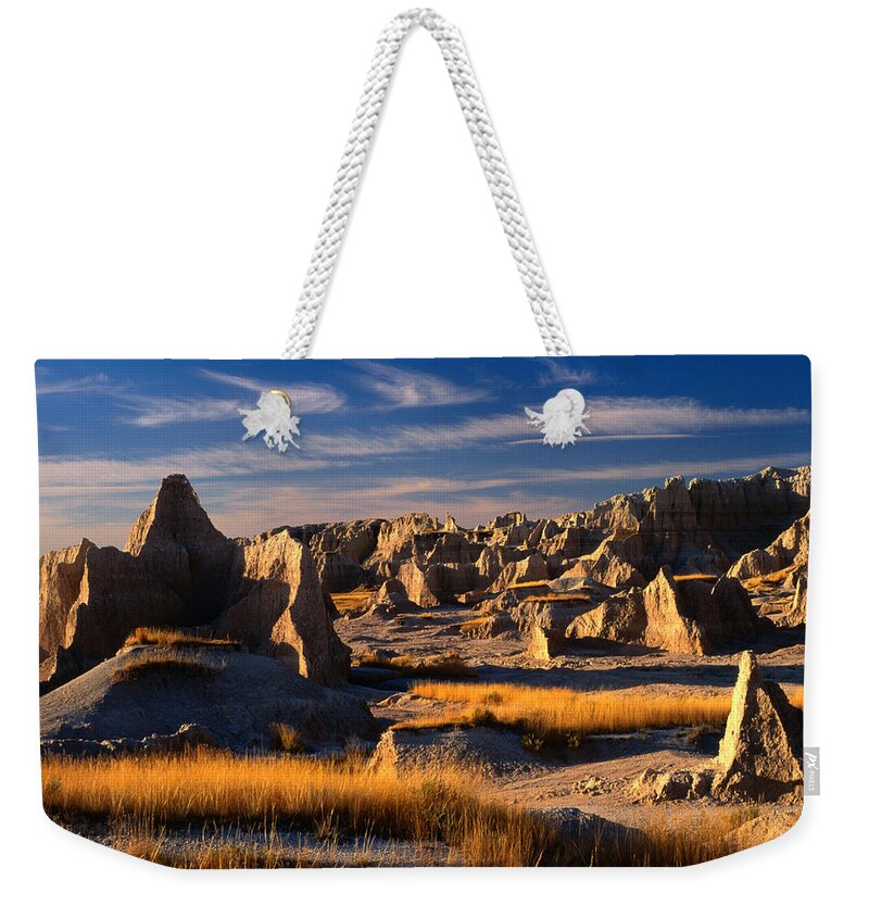 Scenics Weekender Tote Bag featuring the photograph East Entrance In Badlands National by Lonely Planet