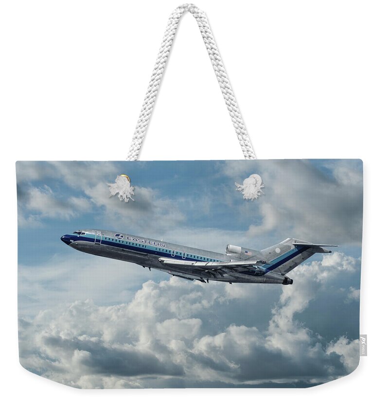 Eastern Airlines Weekender Tote Bag featuring the photograph Eastern Airlines Boeing 727 by Erik Simonsen