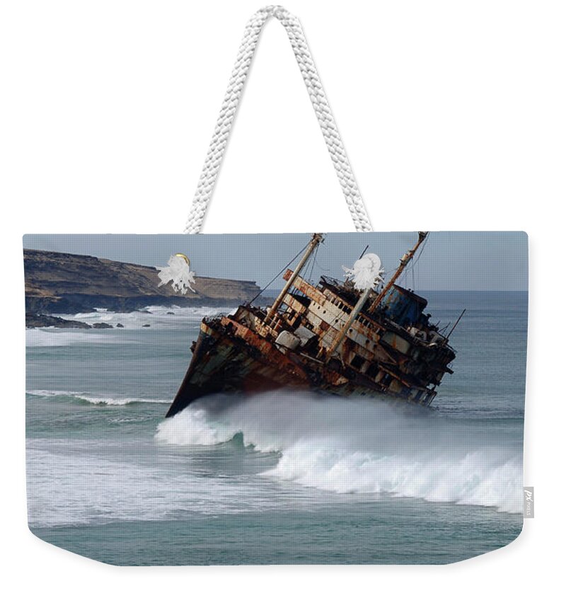 Fuerteventura Weekender Tote Bag featuring the photograph Ecological Disaster by Alaincouillaud