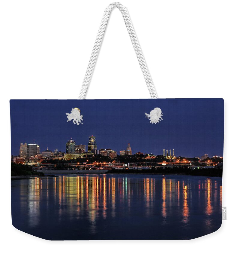 Kansas City Weekender Tote Bag featuring the photograph Kansas City by Lynn Sprowl