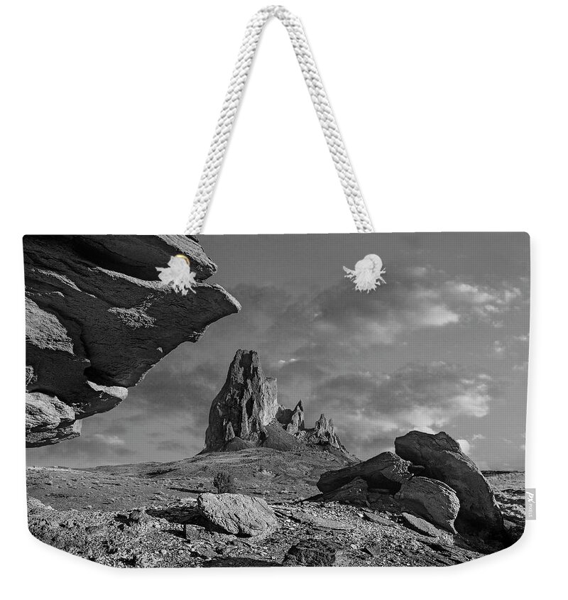 Disk1216 Weekender Tote Bag featuring the photograph El Capitan, Monument Valley by Tim Fitzharris