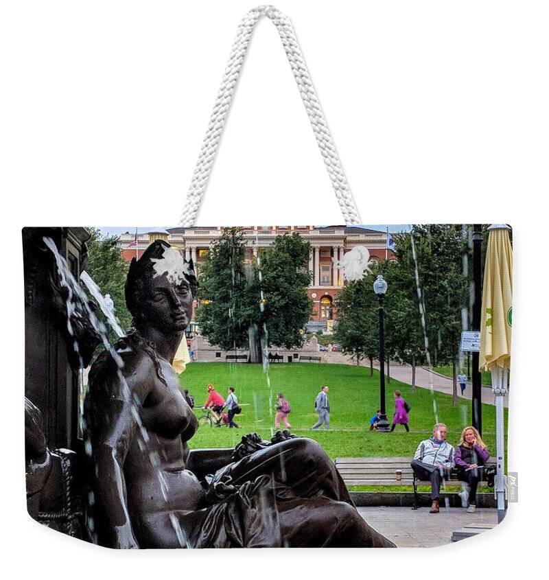 Boston Weekender Tote Bag featuring the photograph Elegance by Christopher Brown