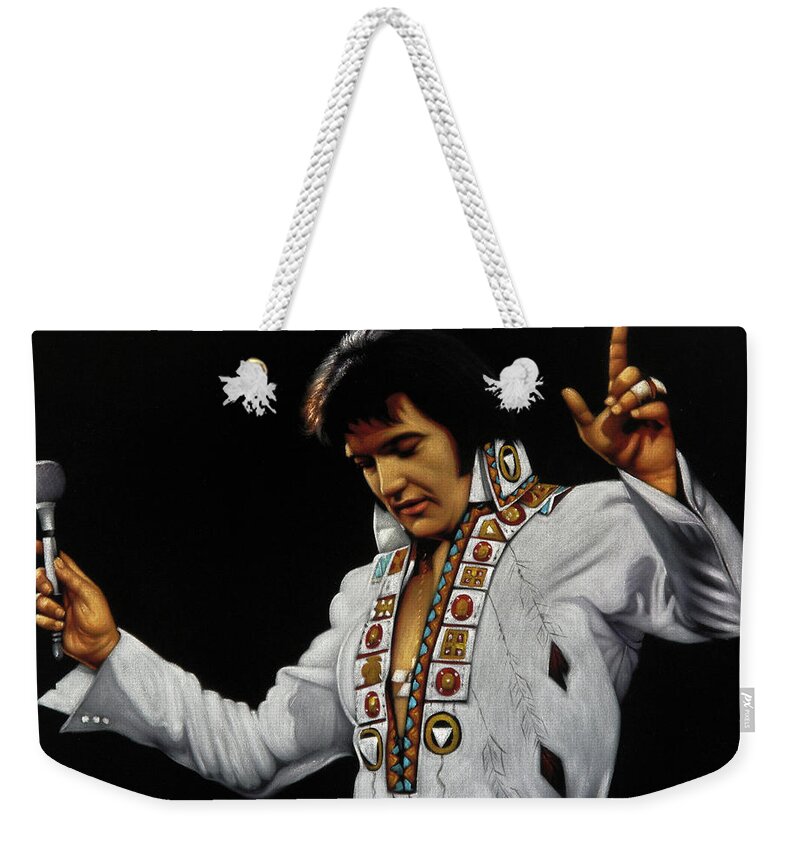 Elvis Presley Weekender Tote Bags