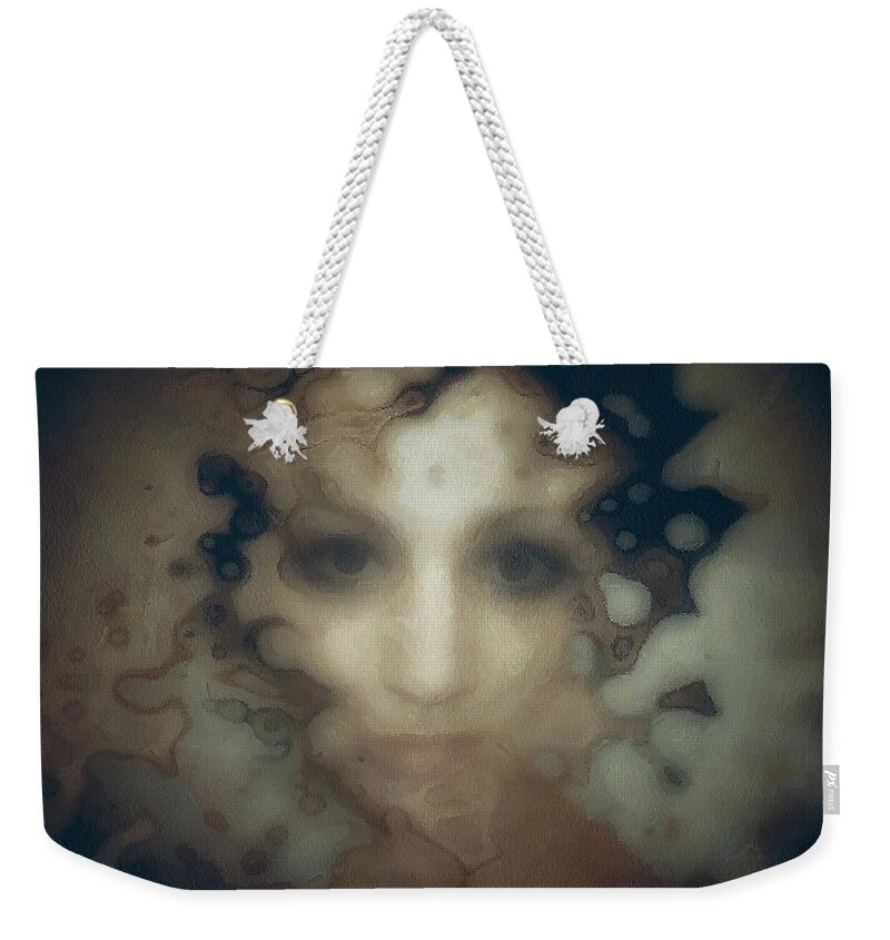 Woman Weekender Tote Bag featuring the digital art Emerging from the depth by Gun Legler