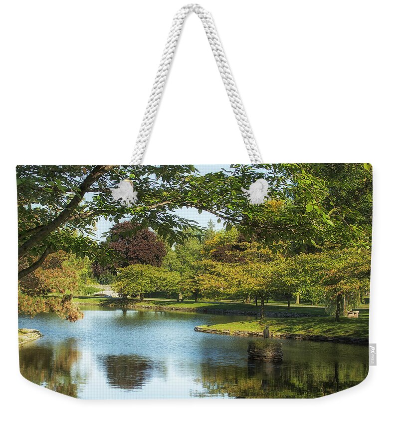 Landscape Weekender Tote Bag featuring the photograph End of Summer by Deborah Ritch