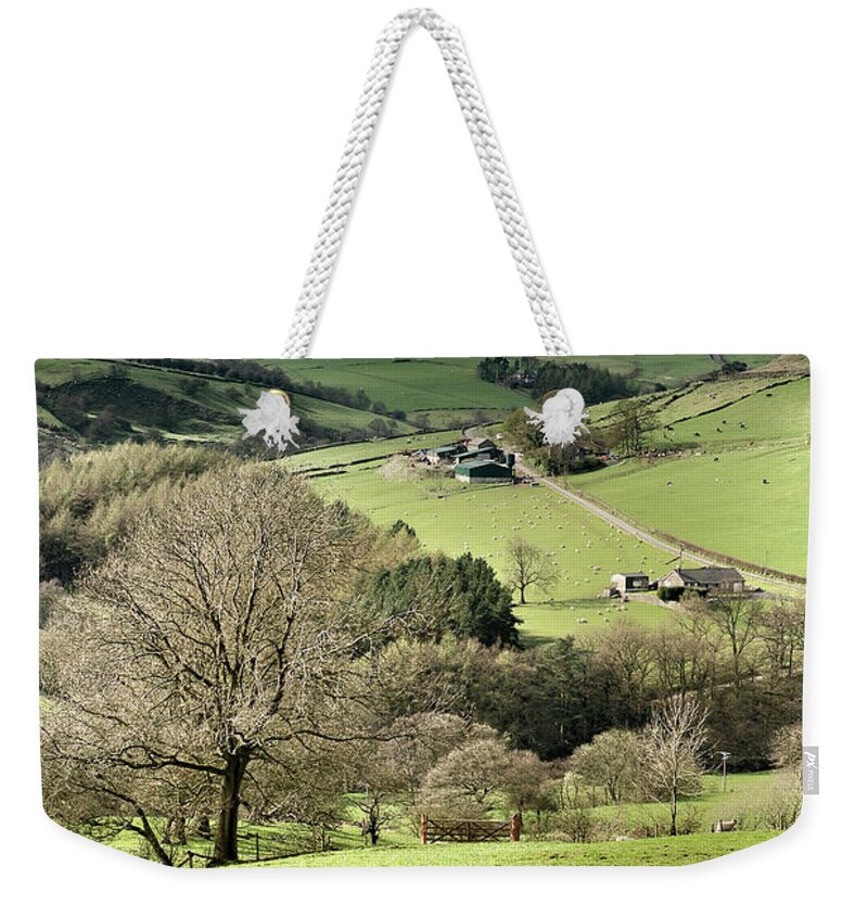 Peak District National Park Weekender Tote Bag featuring the photograph English Peak District Landscape by Ilbusca