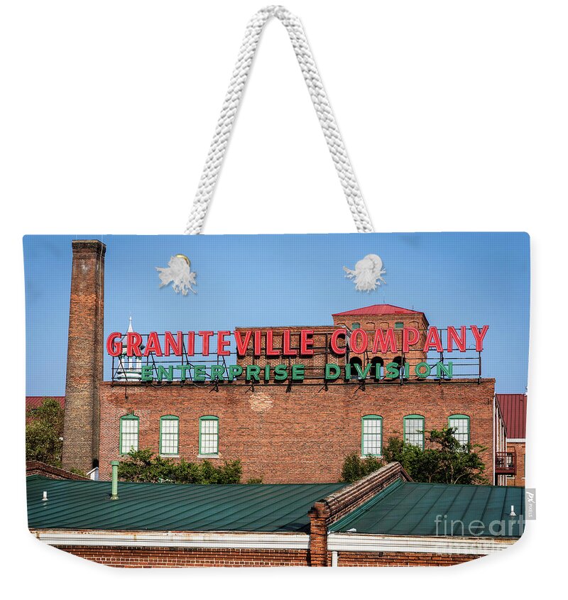 Enterprise Mill - Graniteville Company - Augusta Ga 2 Weekender Tote Bag featuring the photograph Enterprise Mill - Graniteville Company - Augusta GA 2 by Sanjeev Singhal