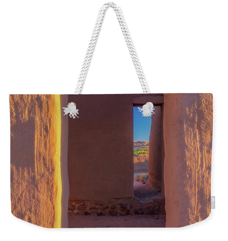 Landscape Weekender Tote Bag featuring the photograph Entry to Officers Quarters by Marc Crumpler