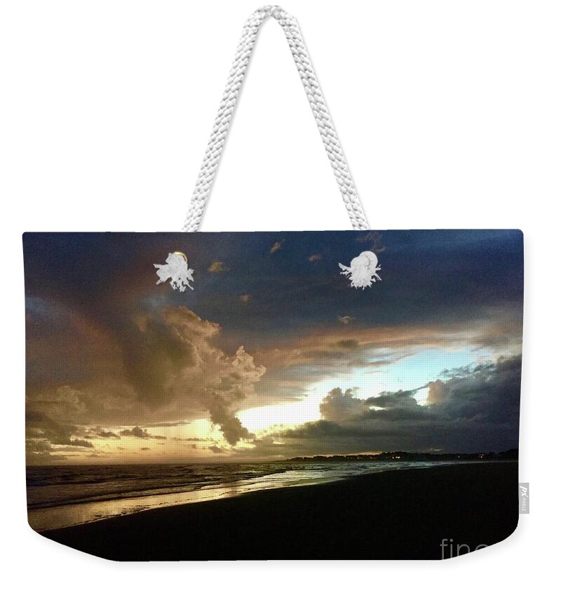 Evening Weekender Tote Bag featuring the photograph Evening Sky by Flavia Westerwelle