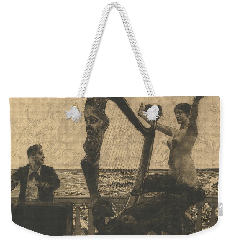 19th Century Art Weekender Tote Bag featuring the relief Evocation by Max Klinger