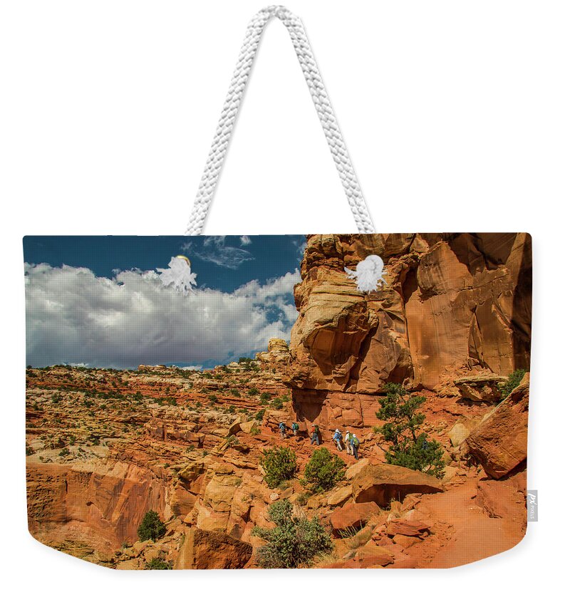 Outdoors Weekender Tote Bag featuring the photograph Exposed Along the Edge by Doug Scrima