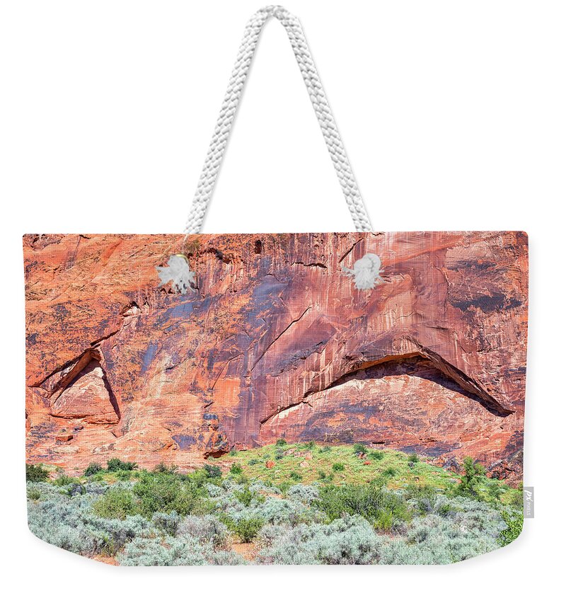 Rock Weekender Tote Bag featuring the photograph Eyes Of Rock by Joseph S Giacalone