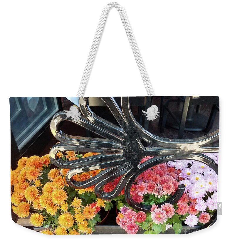Still Life Weekender Tote Bag featuring the photograph Fall Flowers 300 by Sharon Williams Eng