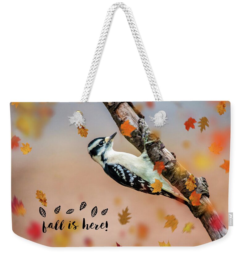 Autumn Weekender Tote Bag featuring the photograph Fall Is Here by Cathy Kovarik