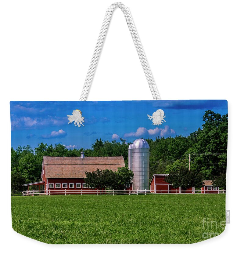 Vermont Weekender Tote Bag featuring the photograph Family farm in Southern Vermont by Scenic Vermont Photography