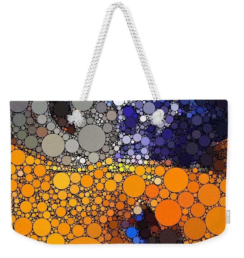 Abstract Weekender Tote Bag featuring the digital art Father Figure by Chris Montcalmo
