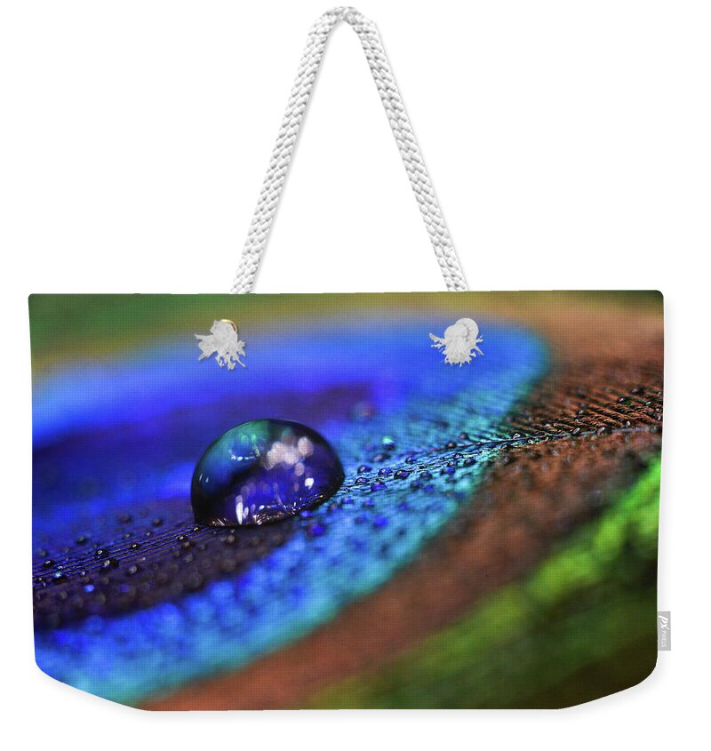 Feather Weekender Tote Bag featuring the photograph Feather Fall by Michelle Wermuth