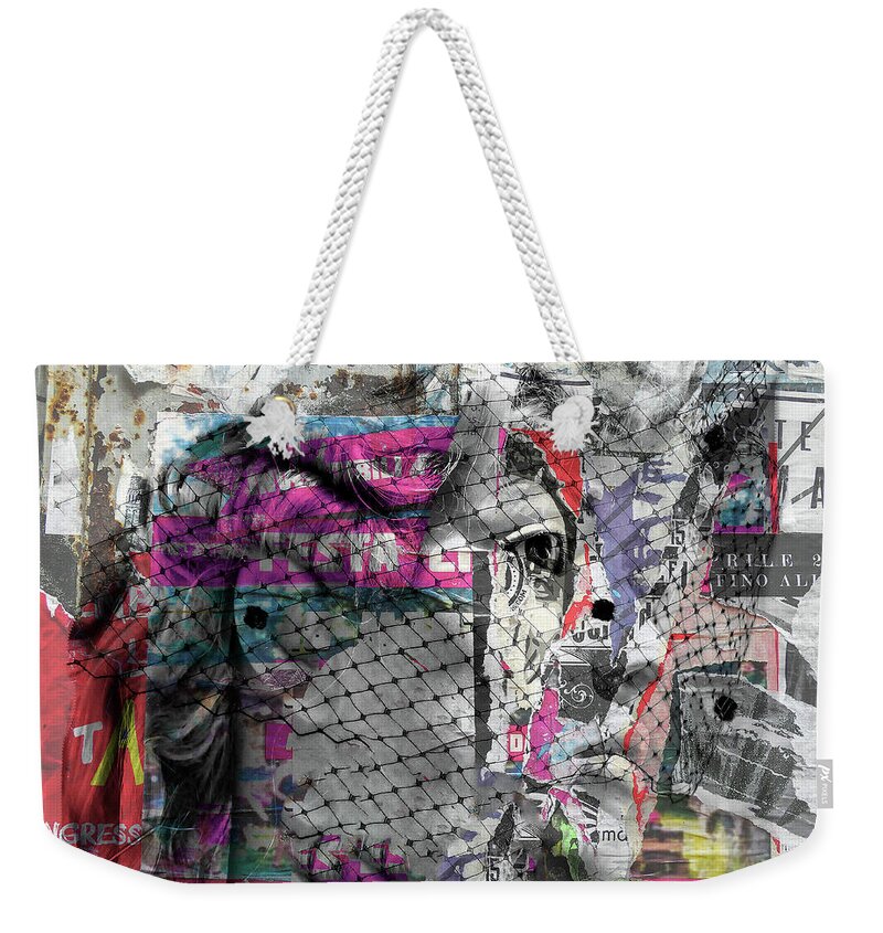 Woman Weekender Tote Bag featuring the digital art Feeling confused by Gabi Hampe